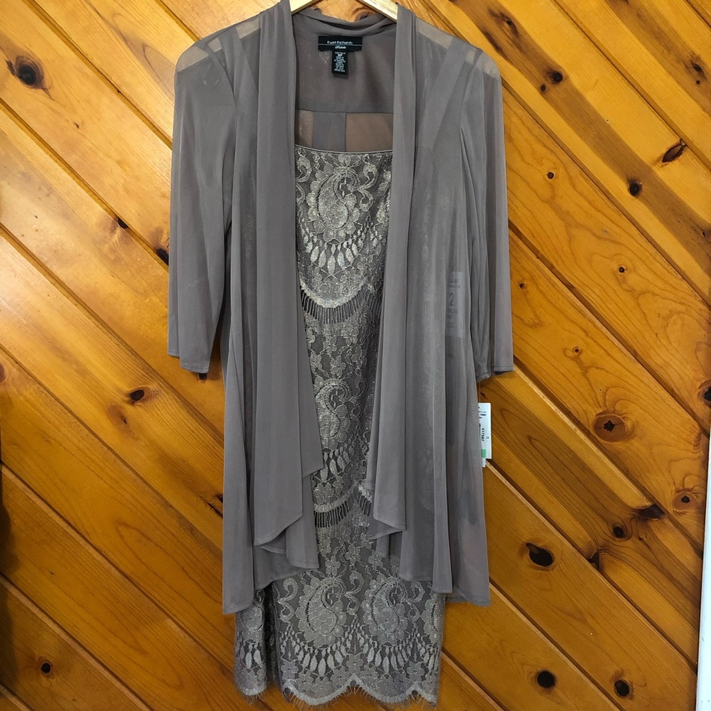 R&M petite Lace Dress with Drape Jacket 💃🏽